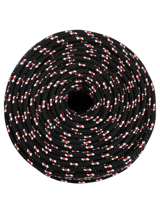 Paadiköis, must, 10 mm, 500 m, polüpropüleen