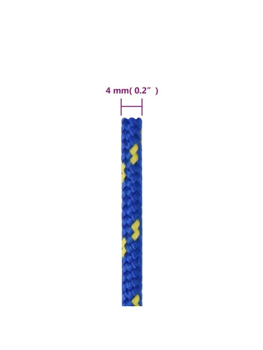 Paadiköis, sinine, 4 mm, 25 m, polüpropüleen