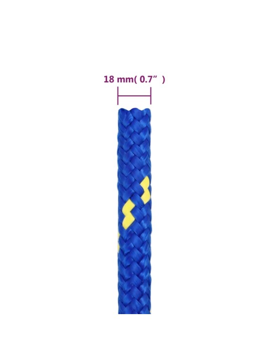 Paadiköis, sinine, 18 mm, 25 m, polüpropüleen