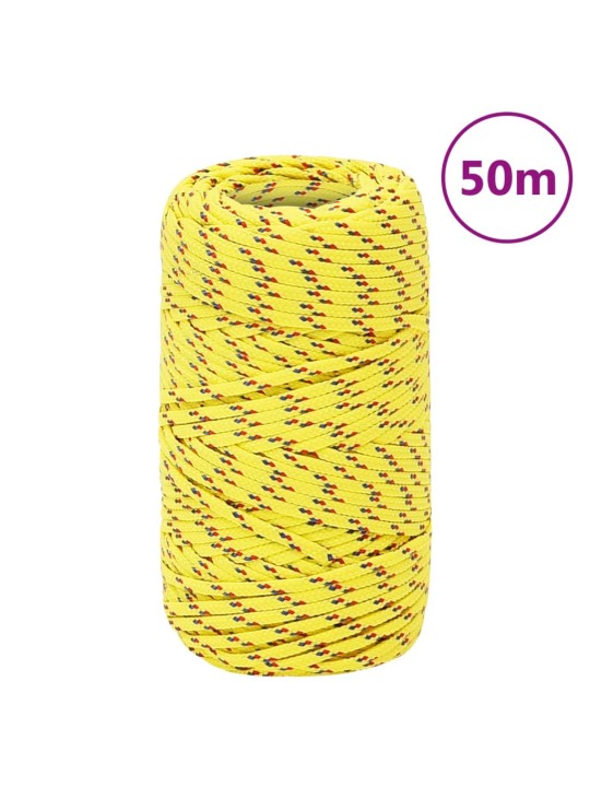 Paadiköis, kollane, 2 mm, 50 m, polüpropüleen