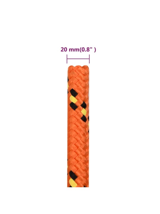 PAADIKÖIS, ORANŽ, 20 MM, 25 M, POLÜPROPÜLEEN