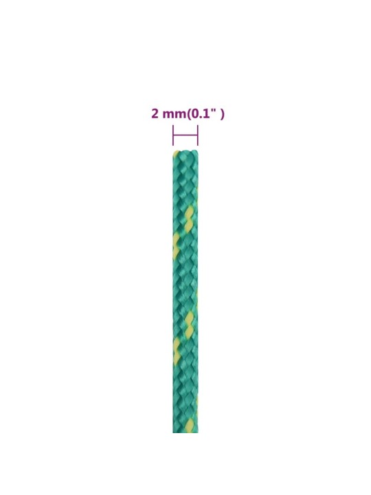 Paadiköis, roheline, 2 mm, 25 m, polüpropüleen