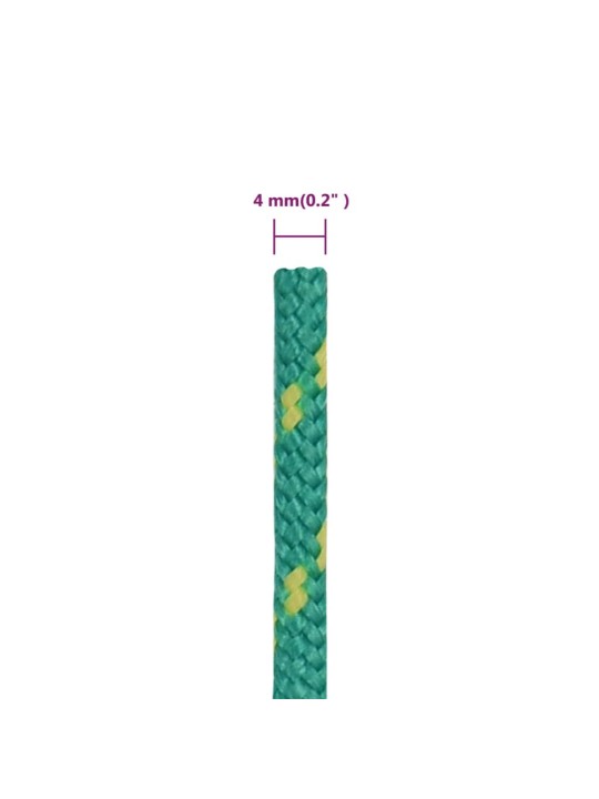 Paadiköis, roheline, 4 mm, 100 mm, polüpropüleen