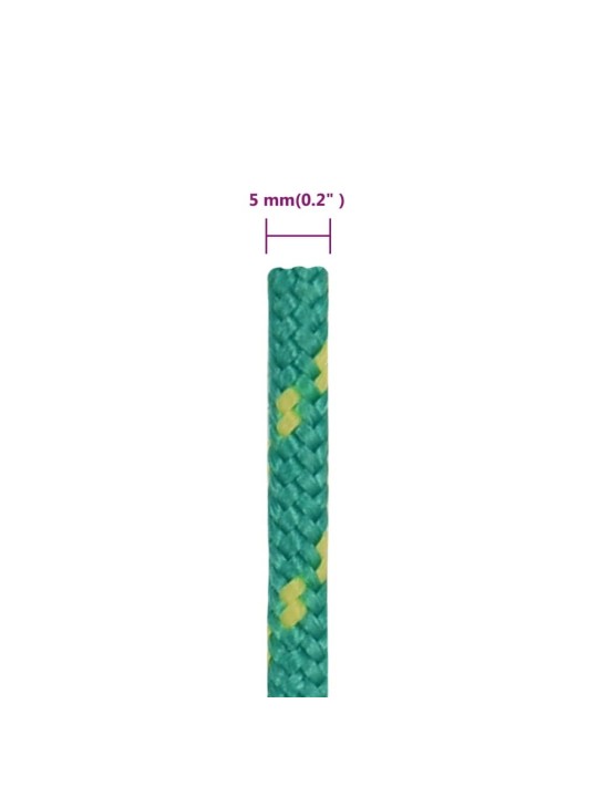 Paadiköis, roheline, 5 mm, 25 m, polüpropüleen