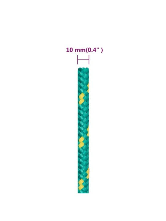 Paadiköis, roheline, 10 mm, 25 m, polüpropüleen