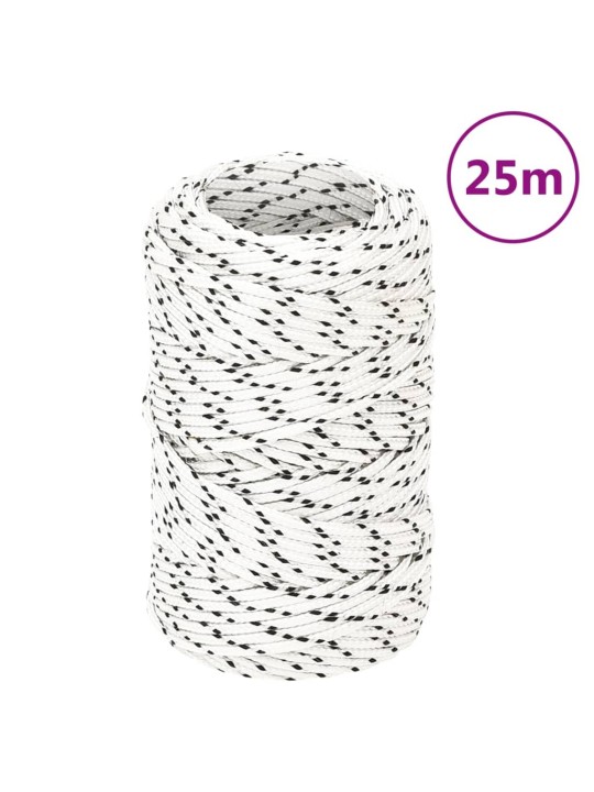 Punutud paadiköis, valge, 2 mm x 25 m polüester