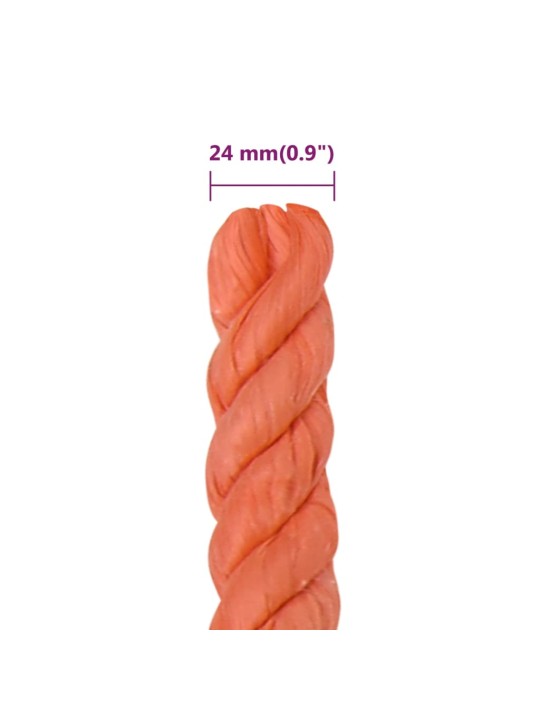 TÖÖKÖIS, ORANŽ, 24 MM, 50 M, POLÜPROPÜLEEN
