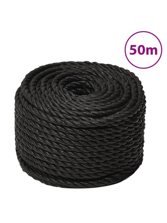 TÖÖKÖIS, MUST, 24 MM, 50 M, POLÜPROPÜLEEN