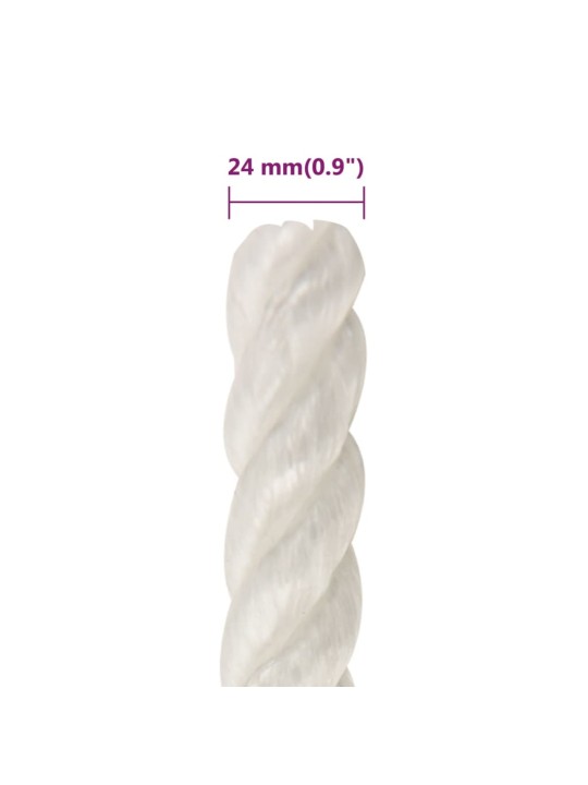TÖÖKÖIS, VALGE, 24 MM, 25 M, POLÜPROPÜLEEN