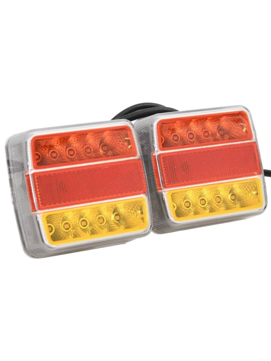 Haagisetuled 2 tk, punane, 10,5x7,5x10 cm, 12 v LED-pirn