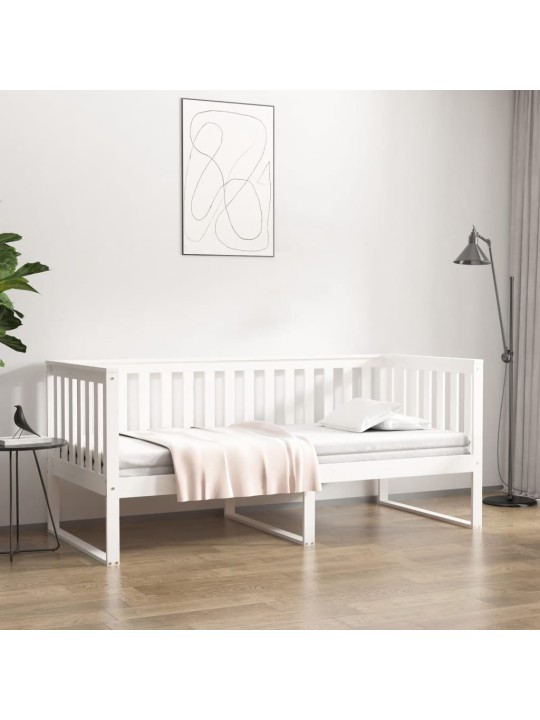 Päevavoodi, valge, 90 x 190 cm, männipuit