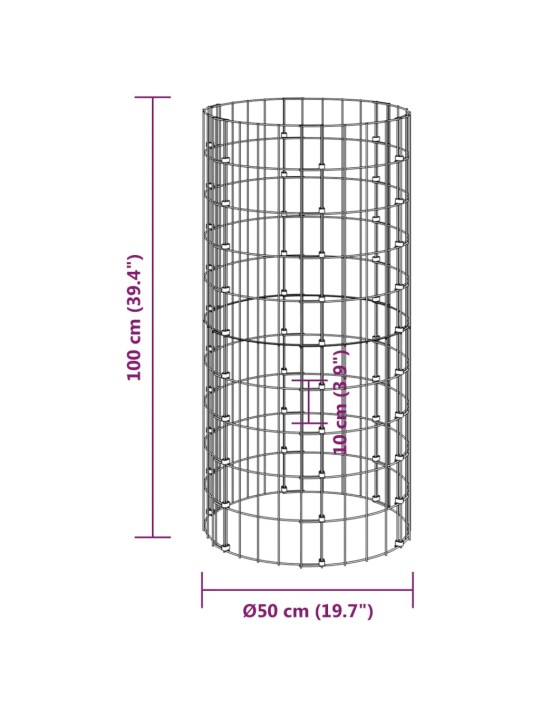 Aiakomposter ø50x100 cm, tsingitud teras
