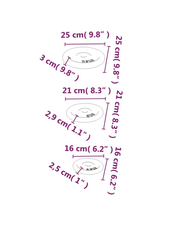 Kangi kettad 6 tk, 30 kg, malm