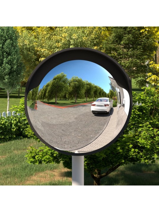 KUMER ÕUE LIIKLUSPEEGEL, MUST, Ø45 CM, POLÜKARBONAAT