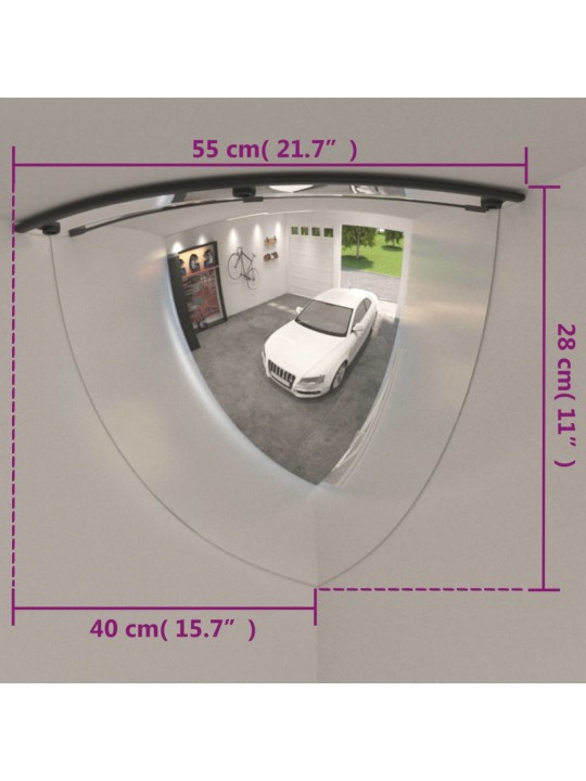 Nurga liikluspeeglid 2 tk, ø80 cm, akrüül