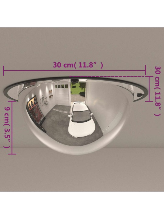 Täiskupliga liikluspeegel, ø30 cm, akrüül