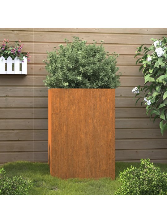 Taimekast, 42x38x75 cm, corten teras