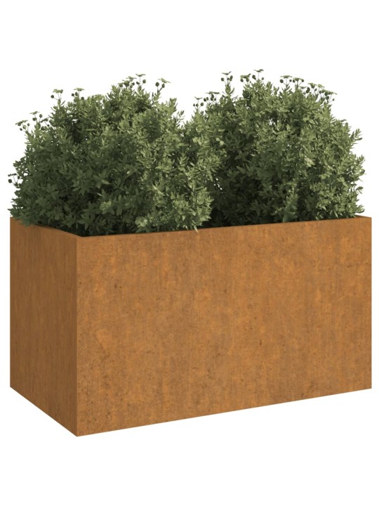 Taimekast, 62x30x29 cm, corten teras