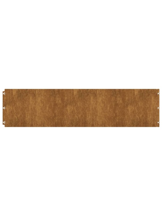 Murupiirded 10 tk, 25x103 cm, painduv corten teras