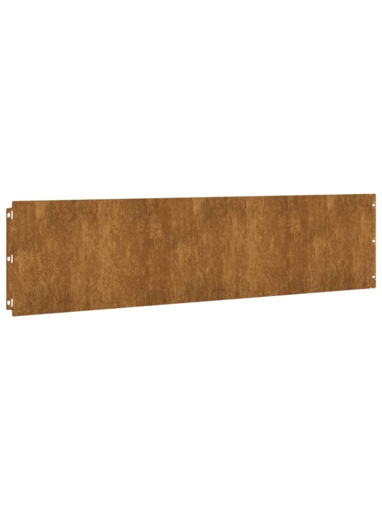 Murupiirded 10 tk, 25x103 cm, painduv corten teras