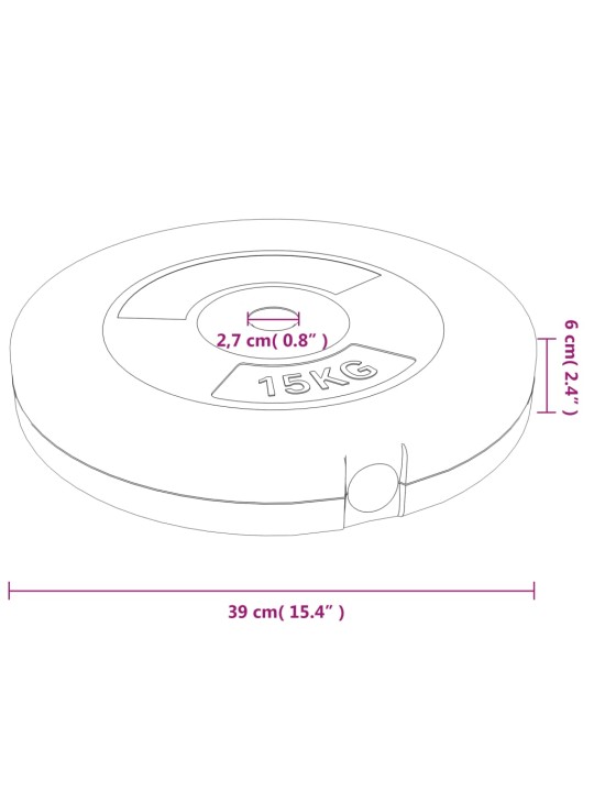 Kangikettad 2 tk, 30 kg, tsement