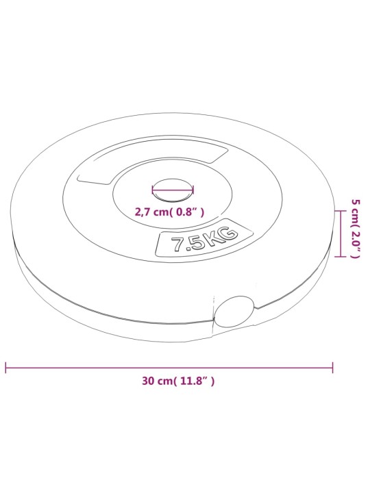 Kangikettad 6 tk, 30 kg, tsement