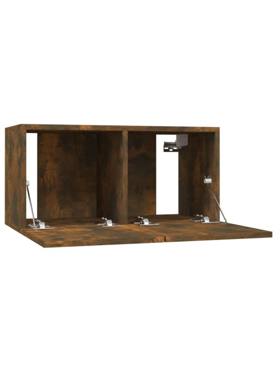 Telerikapid 4 tk, suitsutatud tamm, 60x30x30 cm, tehispuit
