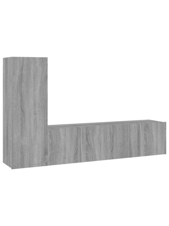 3-osaline telerikappide komplekt, hall sonoma tamm, tehispuit