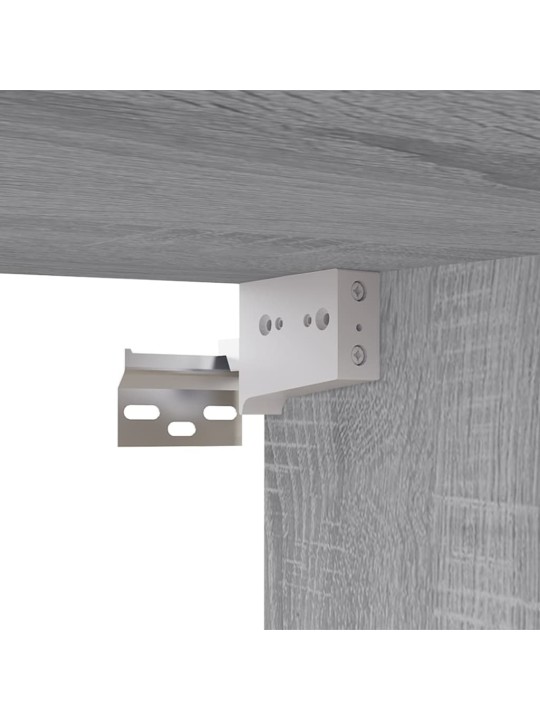 Telerikapid 8 tk, hall sonoma tamm, 60 x 30 x 30 cm, tehispuit
