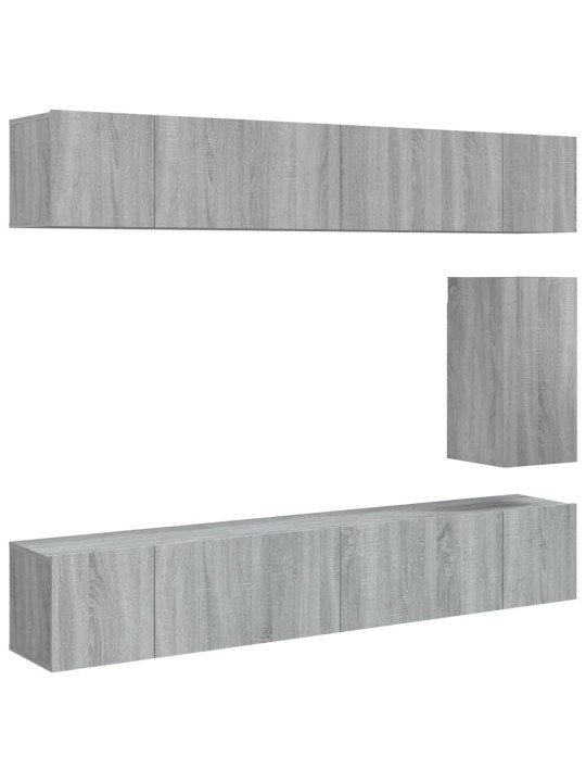 7 -osaline telerikappide komplekt, hall sonoma, tehispuit