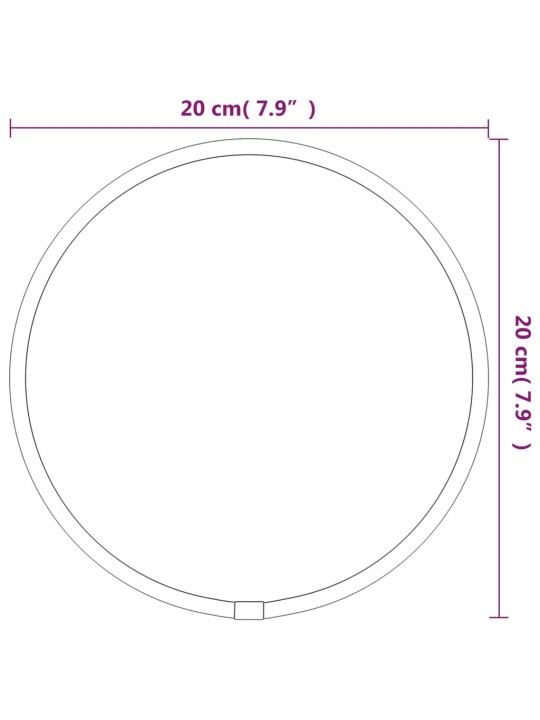 Seinapeegel, kuldne, ø 20 cm, ümmargune