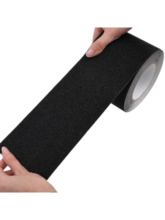 Libisemisvastane teip, must, 0,1 x 10 m, pvc