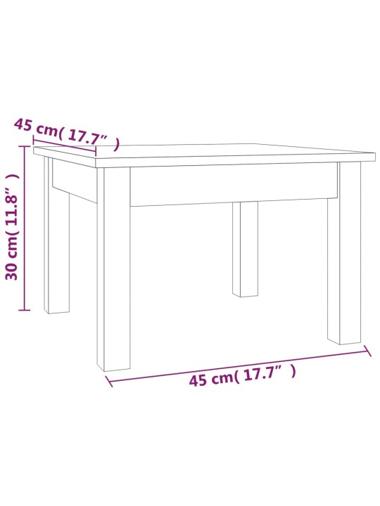 Kohvilaud 45x45x30 cm, männipuit