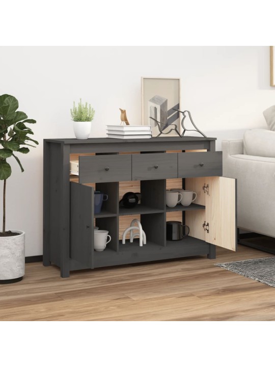 Puhvetkapp, hall, 100 x 35 x 74,5 cm, toekas männipuit
