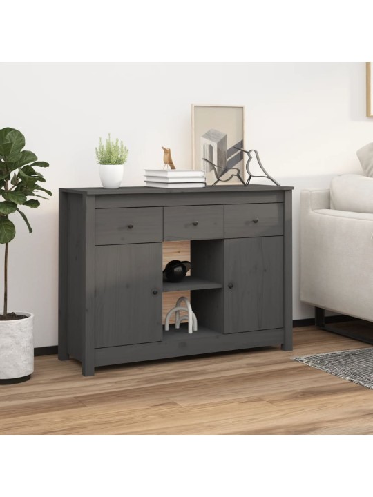 Puhvetkapp, hall, 100 x 35 x 74,5 cm, toekas männipuit