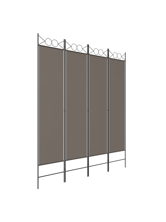 4 PANEELIGA RUUMIJAGAJA, ANTRATSIITHALL, 160X200 CM, KANGAS