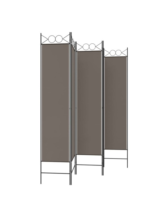 5 paneeliga ruumijagaja, antratsiithall, 200x200 cm, kangas