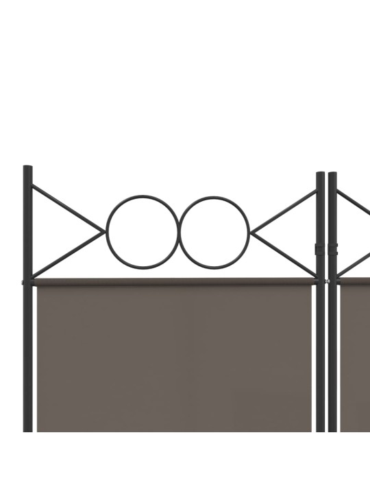 6 paneeliga ruumijagaja, antratsiithall, 240x200 cm, kangas
