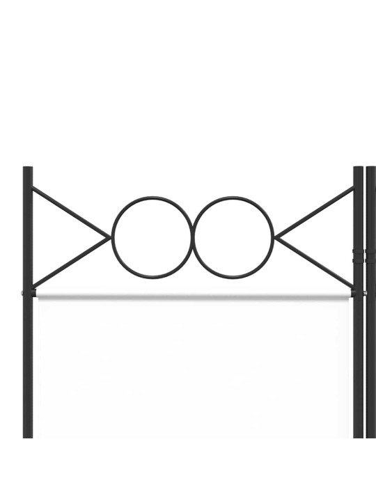 5 PANEELIGA RUUMIJAGAJA, VALGE, 200X220 CM, KANGAS
