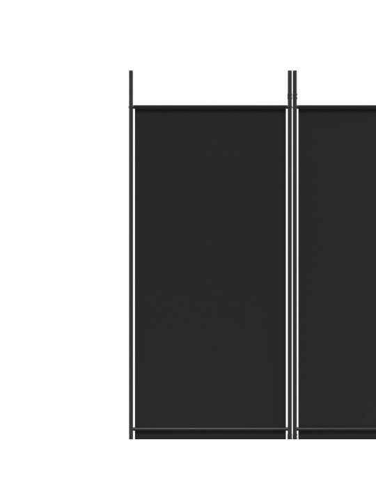 3 paneeliga ruumijagaja, must, 150x220 cm, kangas