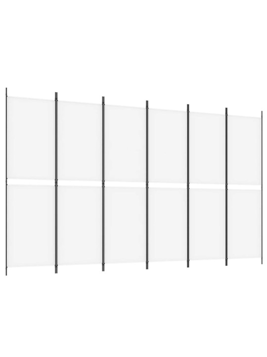 6 PANEELIGA RUUMIJAGAJA, VALGE, 300 X 180 CM, KANGAS