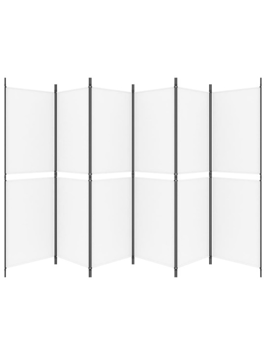 6 PANEELIGA RUUMIJAGAJA, VALGE, 300 X 180 CM, KANGAS
