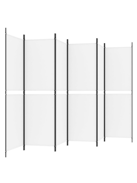 6 PANEELIGA RUUMIJAGAJA, VALGE, 300 X 180 CM, KANGAS