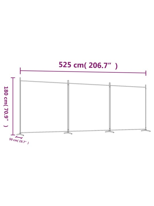 3 paneeliga sirm, antratsiithall, 525x180 cm, kangas