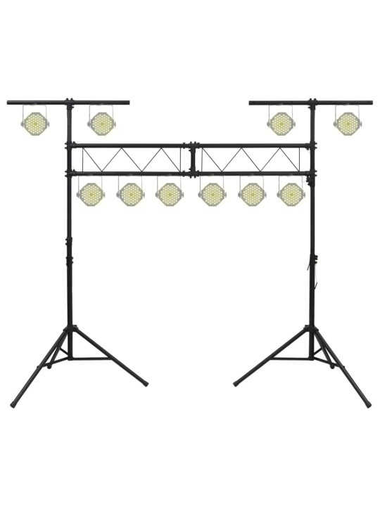 Valgustuse statiiv, must, 338x115x(180-300) cm, teras