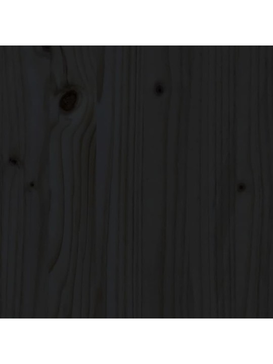 Koeravoodi, must, 81x60x70 cm, männipuit