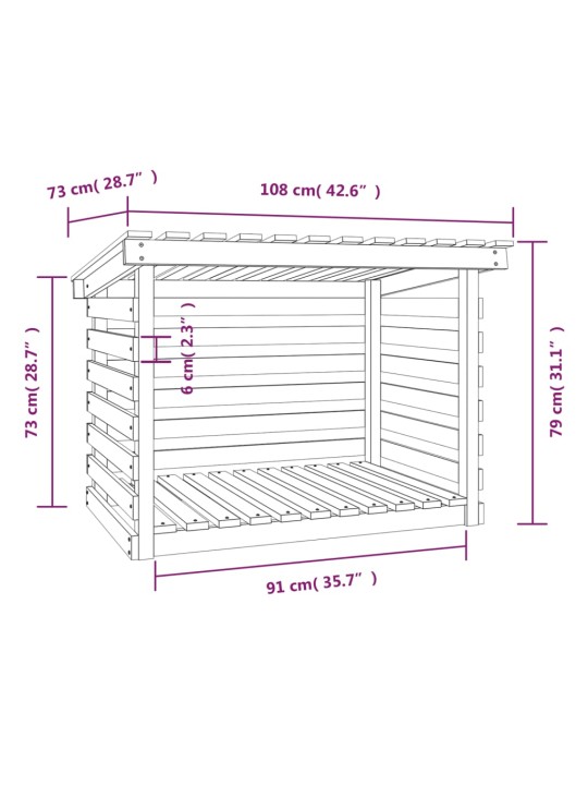 Küttepuude rest, hall, 108 x 73 x 79 cm, männipuit