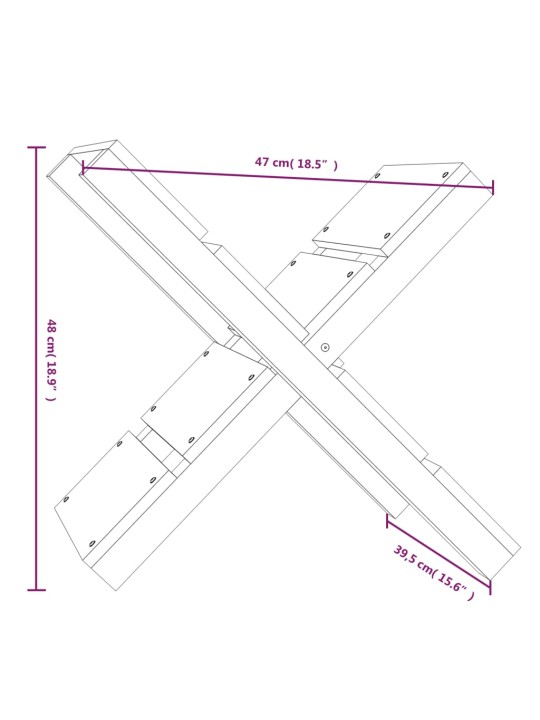 Küttepuude alus, valge, 47 x 39,5 x 48 cm, männipuit