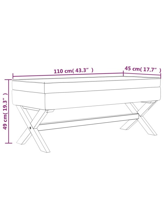 Hoiupink, beež, 110x45x49 cm, lina