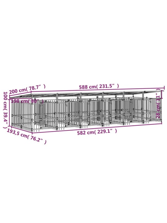 Koeraaedik katusega, teras, 11,26 m²